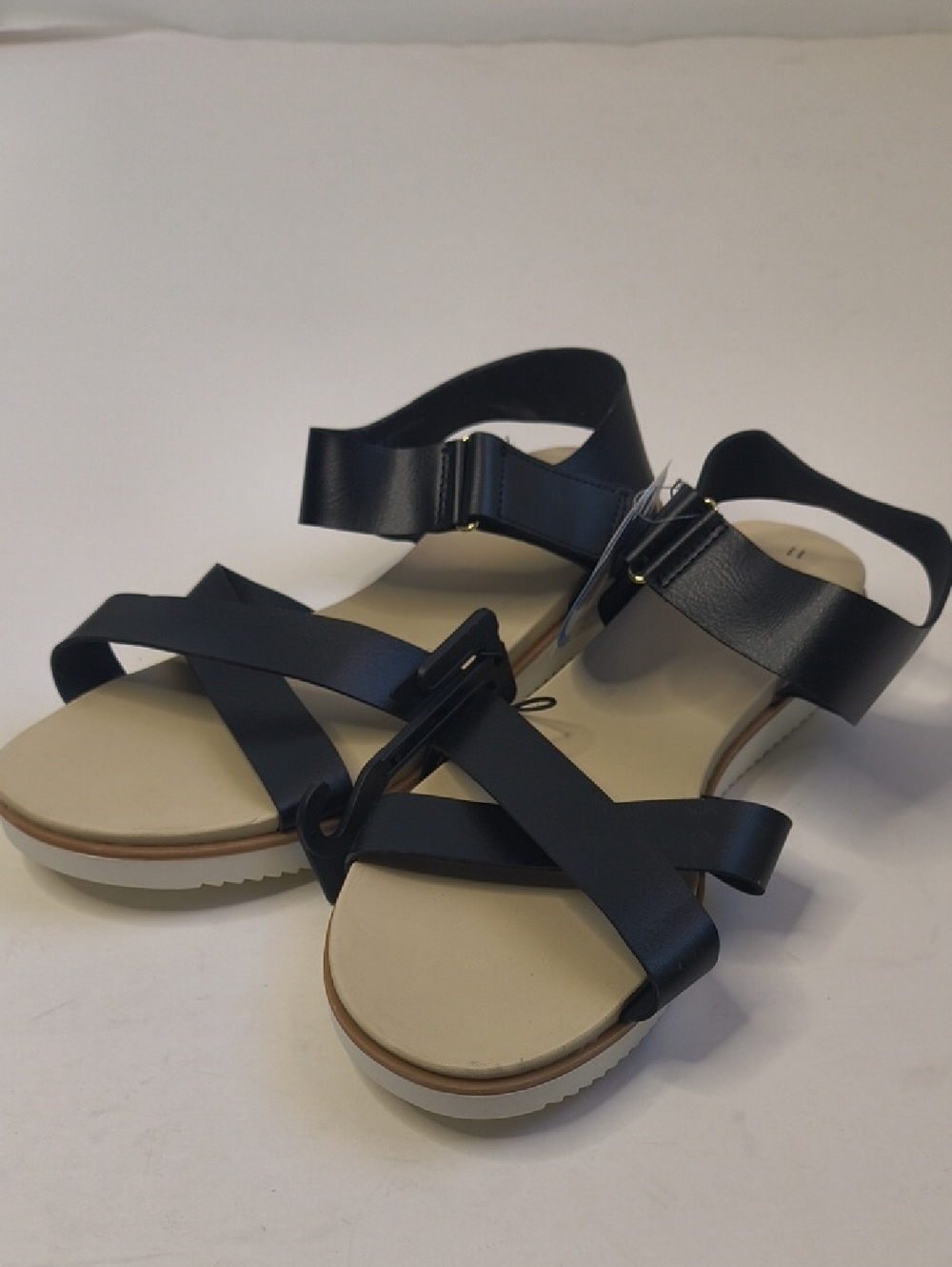 Women’s Black Strappy Comfort Sandals